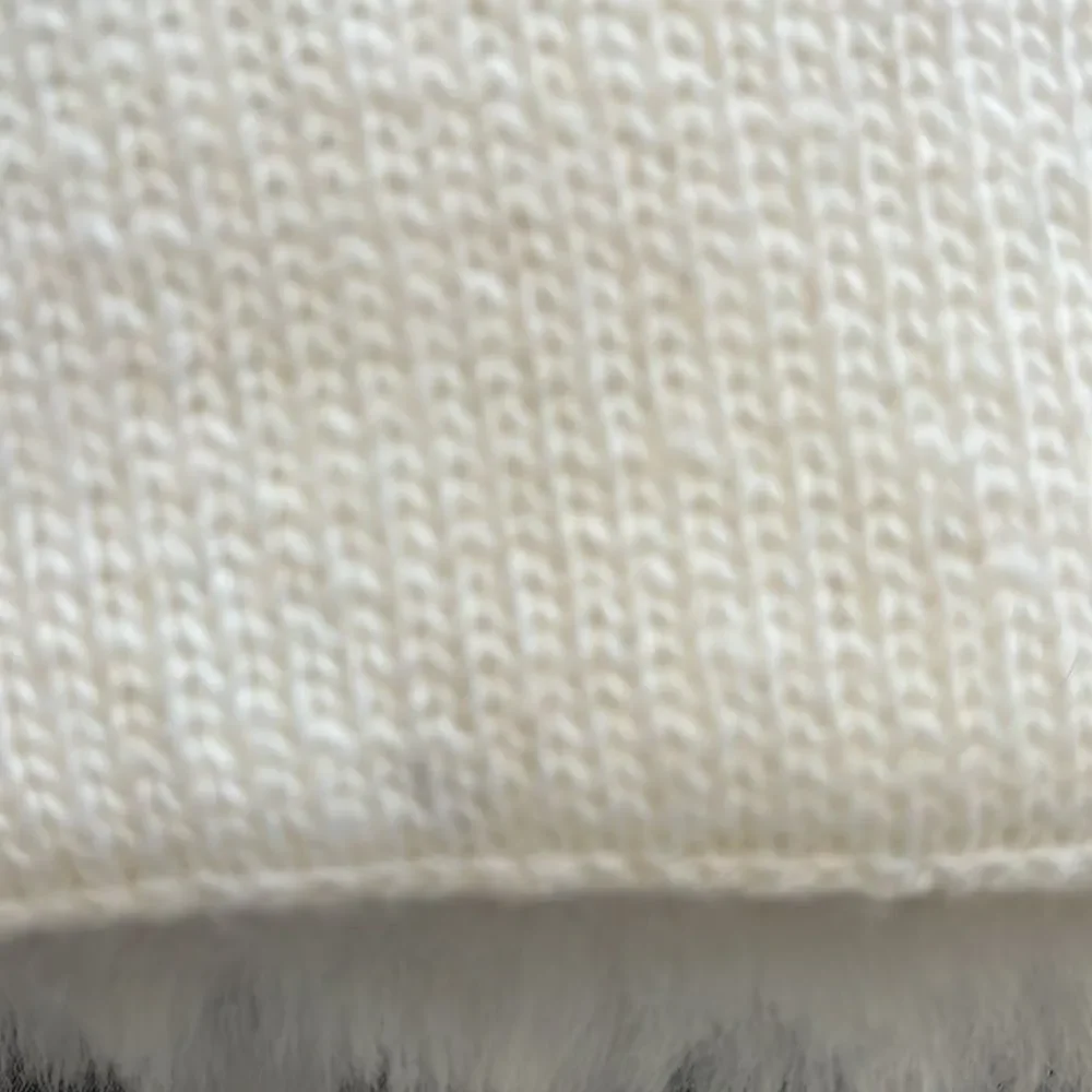 Mark & Graham Embroidered Ski Scarf Ivory Wool Blend Multicolor‎ Ski Poles